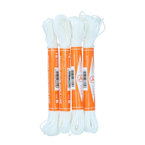 Cardoc Cord Cuerda Trenzada de Nylon Línea de Tiza Tamaño B 18m Construcción (24 Paquetes) miniatura 3