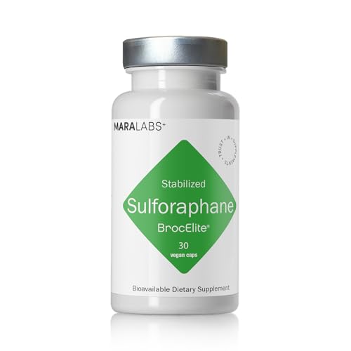Mara Labs BrocElite Plus | Stabilized Broccoli Sulforaphane Supplement | Glyphosate Residue Free Certified â€“ Third-Party Tested | 30 Vegan Capsules