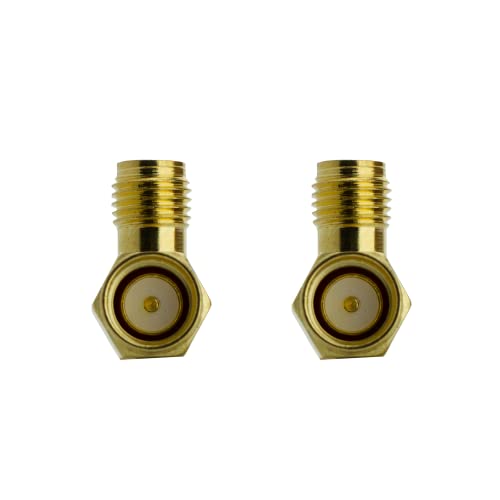Conector coaxial en ángulo recto SMA macho a hembra 2 unidades miniatura 2