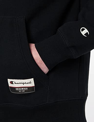 Champion Men's Authentic Originals Sueded Pullover Hoodie, Black, Large #TOP3