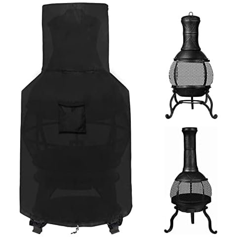 WOMACO Waterproof Chiminea Cover for Fire Pits Cover