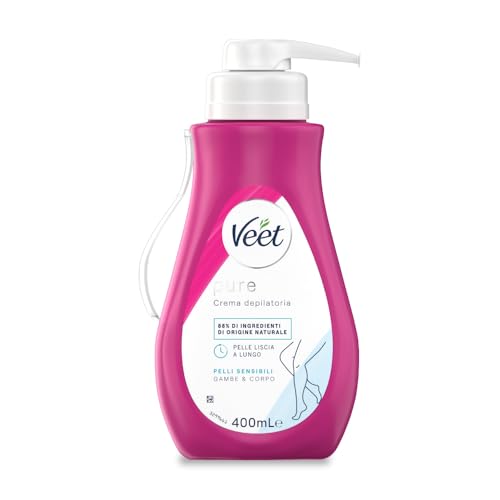 Veet Pure Crema Depilatoria Gambe & Corpo per Pelli Sensibili...