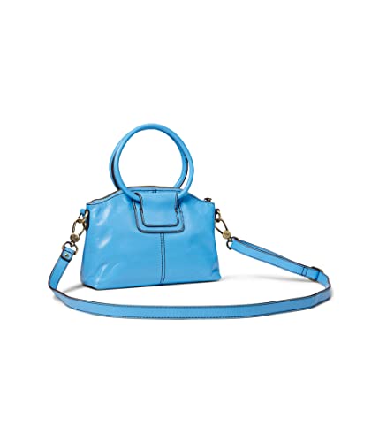 Hobo Sheila Zip Top Small Crossbody Bag For Women - Leather Construction With Top Handle, Cotton Lining, And Removable Strap Tranquil Blue One Size One Size #TOP1