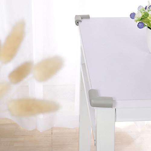 Image of uxcell 2pcs Foam Furniture Desks Edge Cover Pads Protectors Corner Cushions Bumpers Guards Gray
