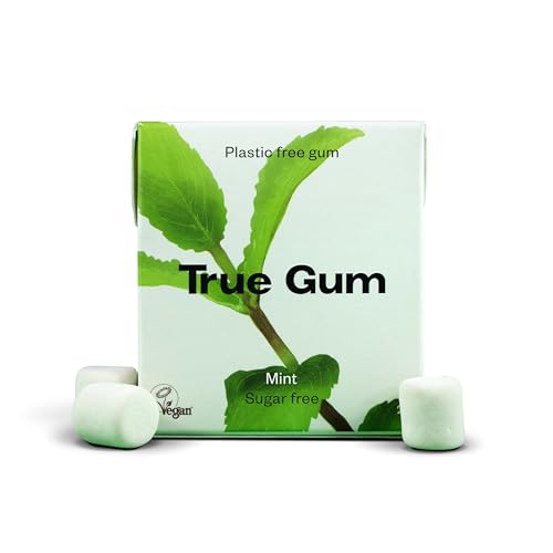 True Gum Plastic-Free Chewing Gum - Mint Flavor - Sugar-Free