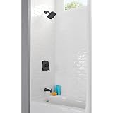 American Standard TU018508.002 Zestaw wykończeniowy wanny Edgemere z oszczędzającą wodę głowicą prysznicową i wkładem, polerowany chrom