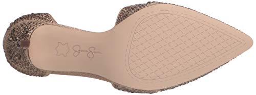Jessica Simpson Womens Accile Pump, Champagne Micro Flash, 6 Us #TOP3