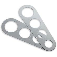Stainless Steel Spaghetti Measurer Tool Quick Pasta Measuring Tool for Kitchen Cooking Tool Silver, 2pcs