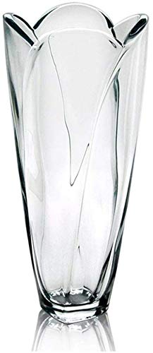 Vase cristal en verre transparent pour table à manger et salon élégant B-134x305mm
