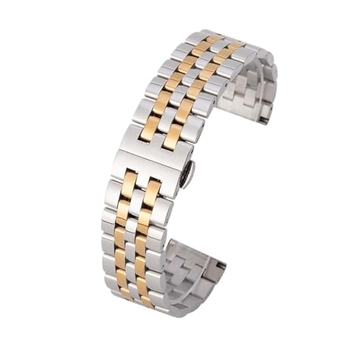 �X�e�����X�|�̎��v�X�g���b�v�j�������̂��߂̌��������X�g���b�v�����o���h�W�J�o�b�N��(Silver-Gold,10mm)