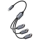 日本の中小企業 3in1 USB-C/USB-Aハブ 充電ケーブル データ転送 OTG 同時PD充電 コンセント節約 USBメモリ カードリーダー マウス 等対応 480Mbps高速データ転送可能 ナイロン製 3in1-ac (USB-A(メス) to USB-C(オス))