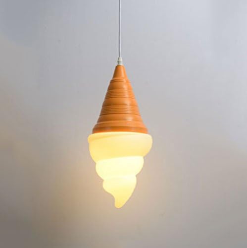 Personality Cone Ice Cream Ceiling Pendant Light Contemporary Simplicity Restaurant E27 LED Hanging Lamp Chandelier for Children's Room Kindergarten Dining Room Living Room Ceiling Lighting