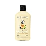 Hempz Body Wash - Sweet Pineapple & Honey Melon - Hydrating for Sensitive Skin, Scented, Exfoliating with Shea Butter, Pure Hemp Seed Oil, and Algae for Sensitive Skin - 17 fl oz