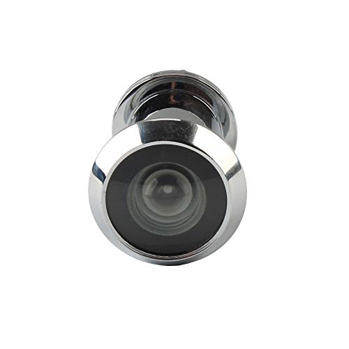 Safety Door Viewer,Solid Brass 220-Degree Door Viewer/Peephole With Heavy Duty Rotating Privacy Cover Doors, Durable Door Viewer For Home Office Hotel (Chrome) 22Mm #TOP5