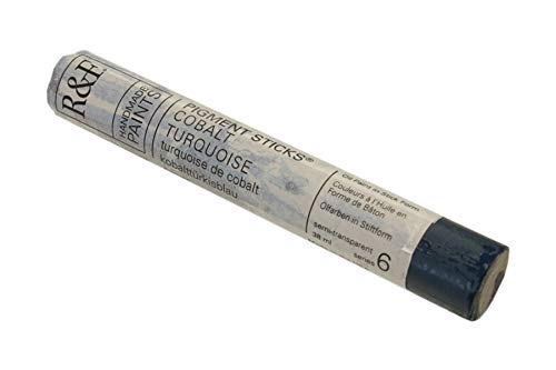 R&F Handmade Paints 2164 Oil Pigment Stick 38Ml Cobalt Turquoise #TOP9