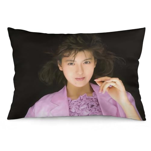 南野陽子 66 枕カバー ロング枕カバー 両面印刷 柔らかく生地 横寝用抱き枕 向き寝 室内装飾 20"x30"