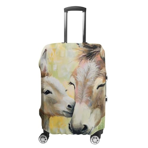 Donkeys Kiss Luggage Covers Washable Travel Suitcase Cover Elastic Baggage Protector