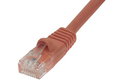 Cable de red Cat 6 UTP crossover 14ft naranja miniatura 2