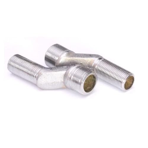Image of KINIK CP Brass Adjustable Wall Mixer Leg for Installation of Bathroom Jaquar Type Long Wall Mixer Taps 1 2 Inch x 3 4 Inch One Pair