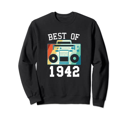 Best Of 1942 - Divertido año de nacimiento, diseño vintage, cumpleaños 1942 Sudadera