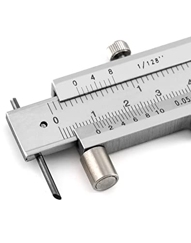 QWORK® Messschieber, 0–20 cm, Edelstahl Markierungswerkzeuge
