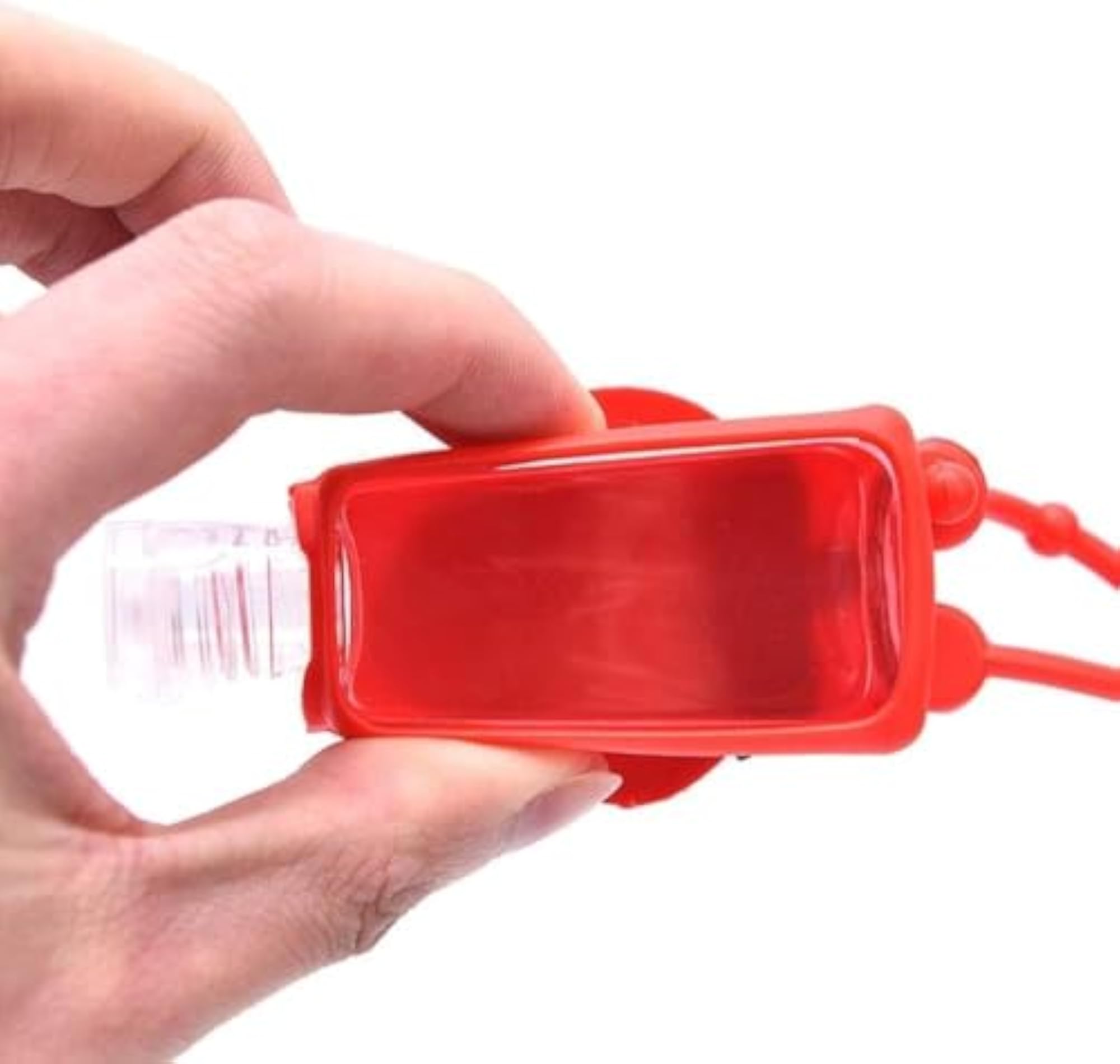 Red Strawberry Empty Travel Hand Sanitizer Bottle