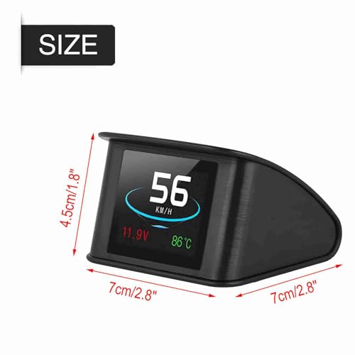 HUD OBD2 universal P10 con proyector de velocidad y consumo de combustible para coche 4