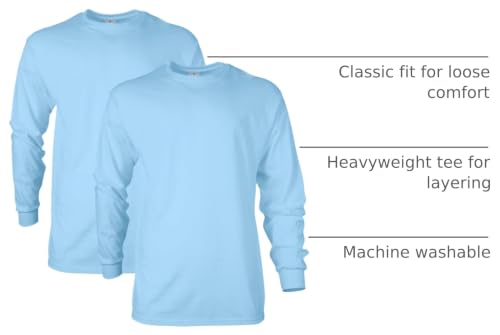 Image of Gildan Adult Ultra Cotton Long Sleeve T-Shirt, Style G2400, Multipack
