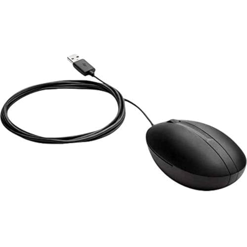 HP Ratón con Cable 320M ideal para un setup de teletrabajo organizado y eficiente