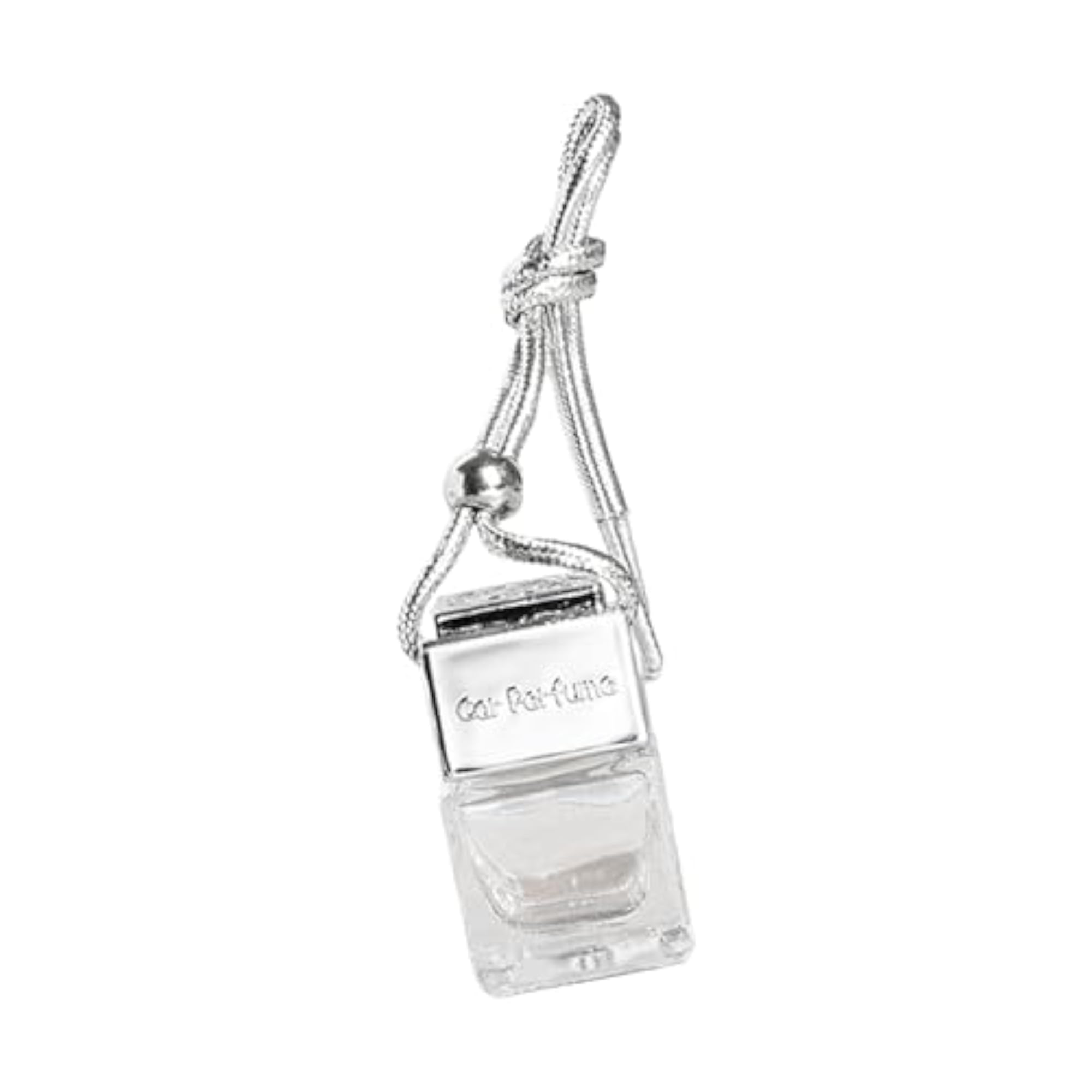 5x Empty Car Diffuser Pendant Perfume Bottle Silver