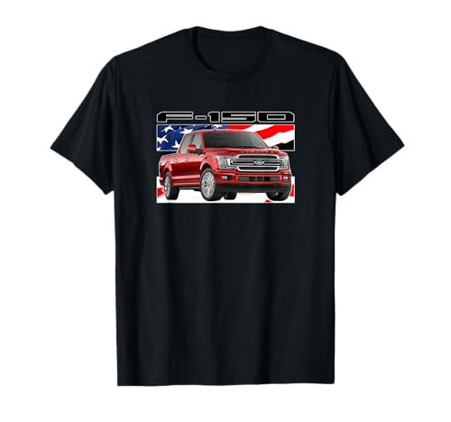 Ford Trucks F-150 American Flag T-Shirt