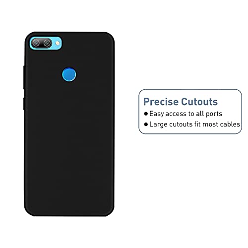 Image of HELLO ZONE Soft Back Case Cover for Honor 9N - Black