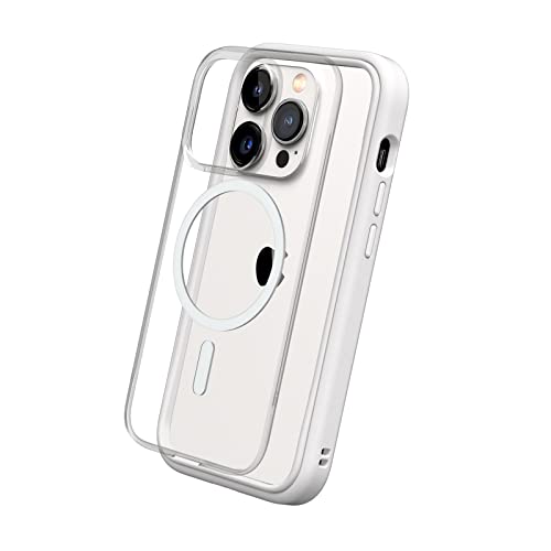 Coque iPhone 14 Pro blanche RhinoShield modulable et aimantée