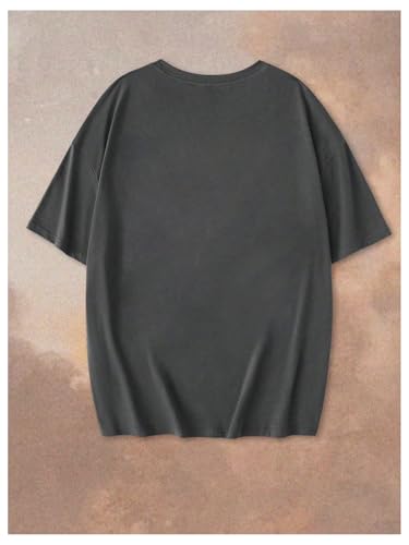 SOLY HUX Women's Letter Print Graphic Tees Crew Neck Short Sleeve Oversized T Shirt Vintage Summer Tops2