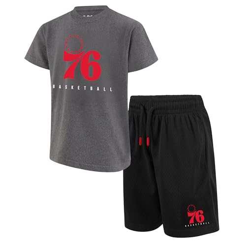 Image of Ultra Game NBA boys Nba Official Super Soft Game Time T-shirt & Shorts Set