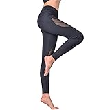  Hivexagon Damen Netz Sports Leggings Yoga Pants Gym Laufen Stretch Workout Strumpfhosen SW0010M