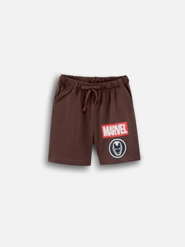 Image of Nap Chief Kids Cotton Official Marvel Superhero's Printed Co ord Sets for Boys & Girls, T Shirt and Shorts for Casual Wear