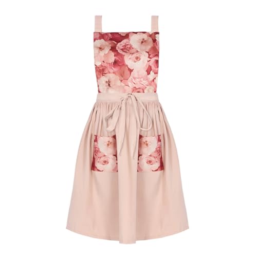 FOTVEFLEIR Vintage Cute Apron Dress for Women with...