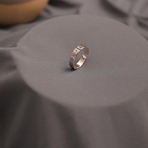 Image of SALTY ALPHA Hand Finger Ring for Men & Boys | Stainless Steel | Stylish & Minimal | Birthday Gift | Aesthetic Jewellery | Accessories for Everyday Wear | Gift for Diwali, Christmas, Marriage, Birthday