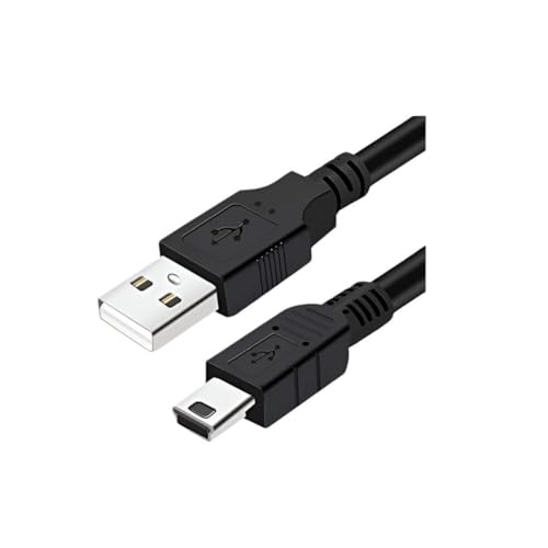 Image of Upix Premium USB V3 Cable USB 2.0 A Male to Mini-B 5 Pin 3 Meter (9.84 Feet) Cable for External HDDS /Digital Cameras /Card Readers /MP3 Players (Black)