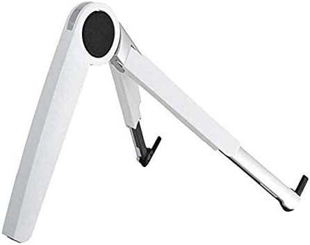 Folding Laptop Holder PC Stand with Stretching Legs and Adjusting Angles for 11~16 Inch Computer Notebook Portable Lapdesk(White-Fruit peach5)