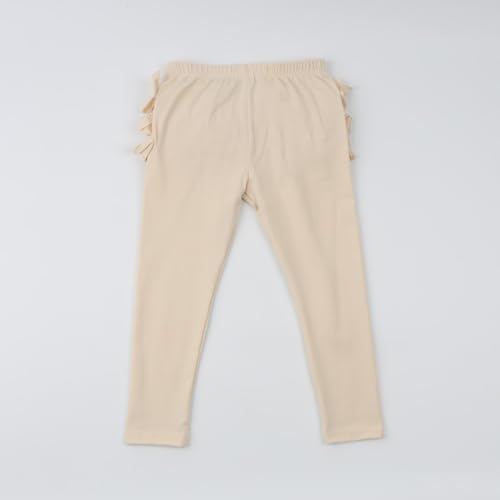 Image of HOOLCHEAN Baby Toddler and Little Girls Ruffles Buttocks Leggings Solid Color Pants