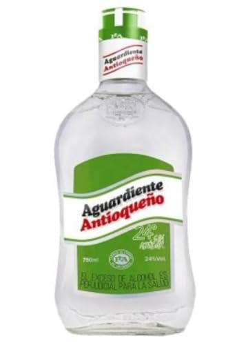 Aguardiente Antioqueño 24º - Botella de Bebida Alcohólica Colombiana Sin Azúcar - Elaborada con Anís y Especias - 70 cl - 24% de Alcohol - Sabor y Aroma Dulce y Picante