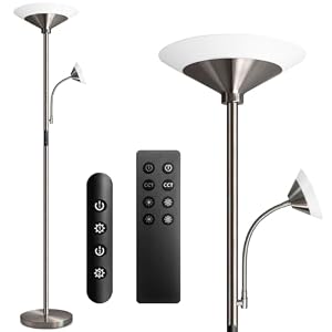 BBHome – BBHome Stehlampe Wohnzimmer LED, 27W Deckenfluter LED Dimmba