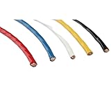 Type de conducteur : toronné Câble de contrôle de signal de détecteur de câble d\'accès de stationnement de fil PTFE FF46-1 de 10 m 0,12 mm ~ 4 mm FEP isolant ligne d\'inductance de terre(Clear,Sq 0.2mm)