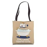 Cartoons Pop Art Toaster Bath Meme, Laugh, Toaster Tote Bag