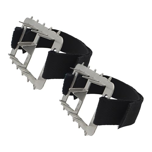 Ice Cleats - Crampones Antideslizantes De 2 Piezas, Picos De Nieve Para Zapatos, Botas De Montaña Para Mujer | Crampones De Seguridad Ajustables Para Exteriores, Para Invierno, Senderismo, Montañismo,