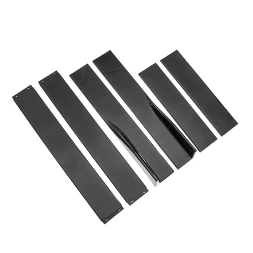 Extensiones de faldones laterales de 2,2 m en color negro brillante para turismos y berlinas