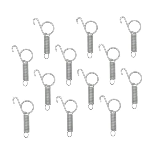 BESPORTBLE 12pcs Spring Loaded Latch for Rabbit Cage Small Animal Cage Door Spring Hooks Outdoor Pet Supplies