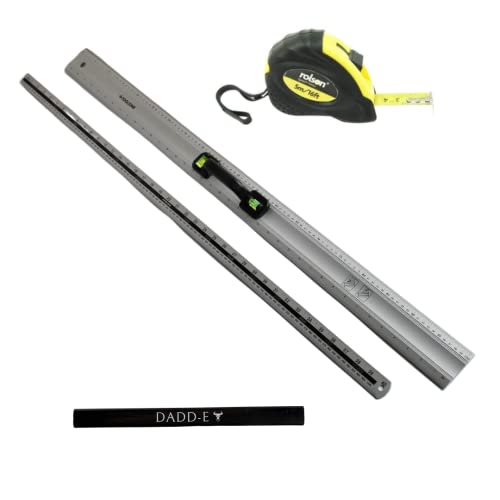1m (40) Straight Edge Ruler Bundle Includes 2x Meter-Long Aluminium ...